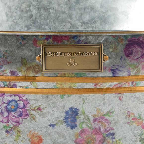 Brand New Mackenzie-Childs Flower Market Galvanized Beverage Bucket - Picture 2 of 4